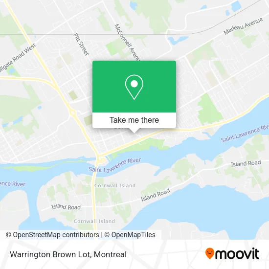 Warrington Brown Lot map