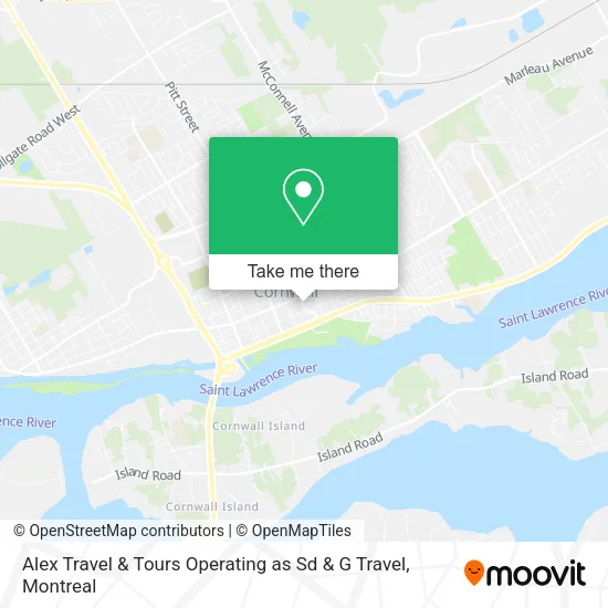 Alex Travel & Tours Operating as Sd & G Travel map