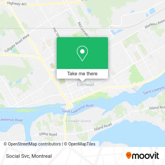 Social Svc map