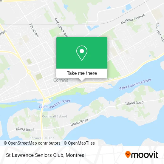 St Lawrence Seniors Club map