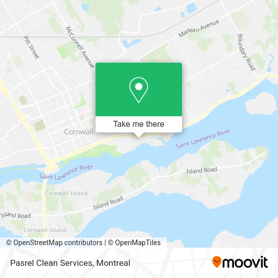Pasrel Clean Services map