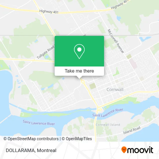 DOLLARAMA map