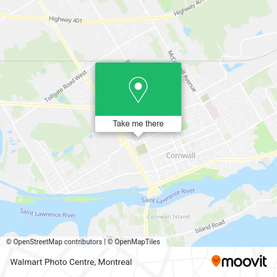 Walmart Photo Centre map