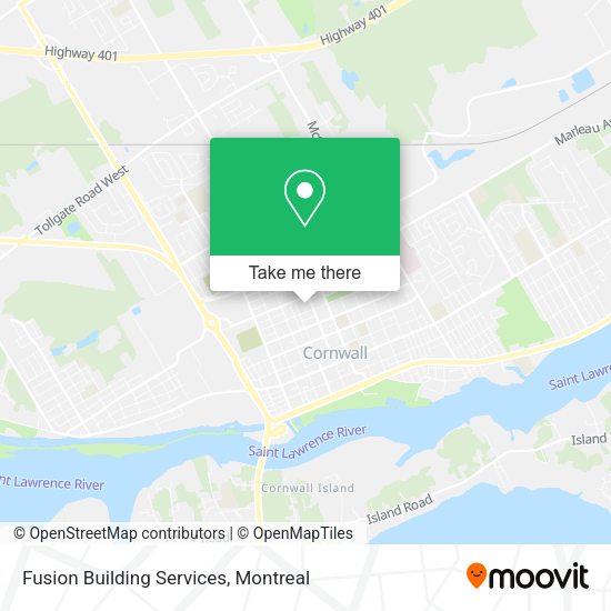 Fusion Building Services map
