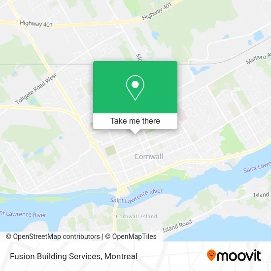 Fusion Building Services map
