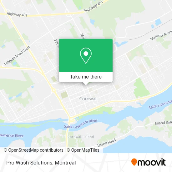 Pro Wash Solutions map