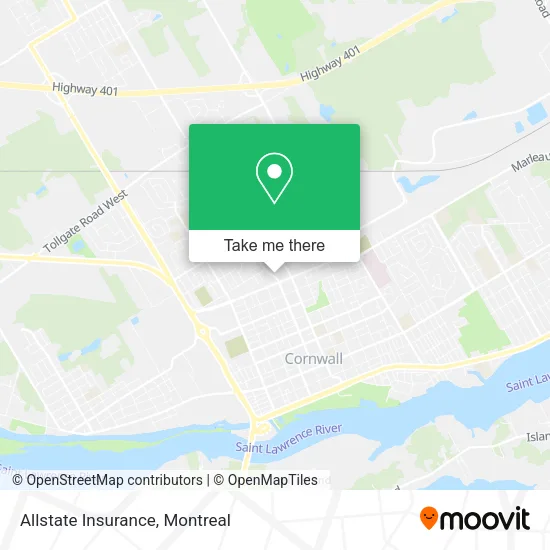 Allstate Insurance map