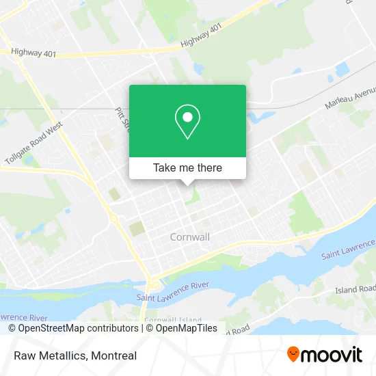 Raw Metallics map