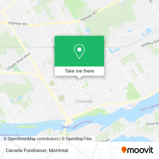 Canada Fundraiser map