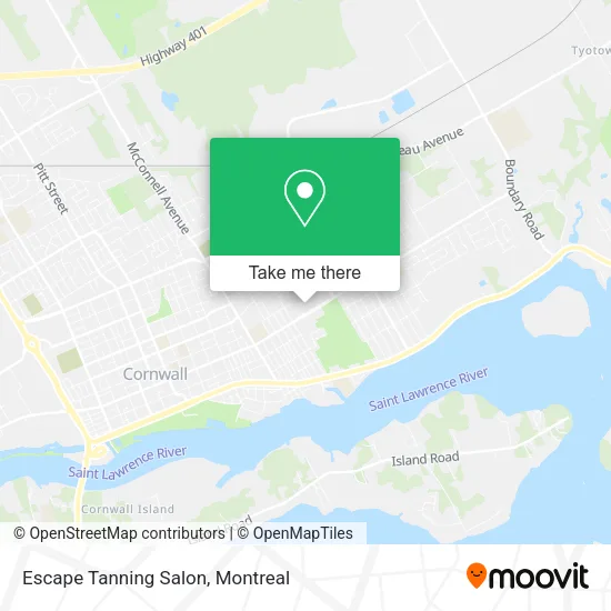 Escape Tanning Salon map