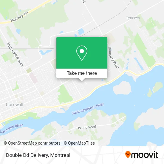 Double Dd Delivery map