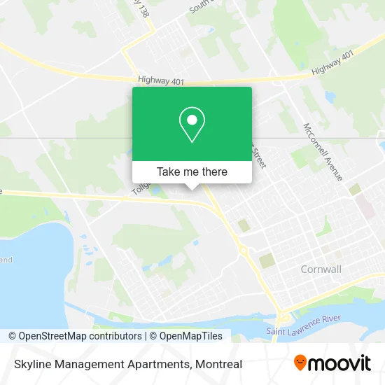 Skyline Management Apartments map