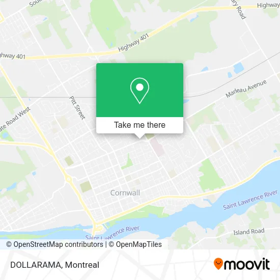 DOLLARAMA map