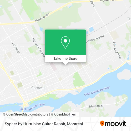 Sypher by Hurtubise Guitar Repair map