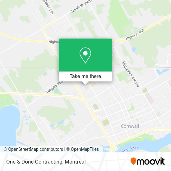 One & Done Contracting map