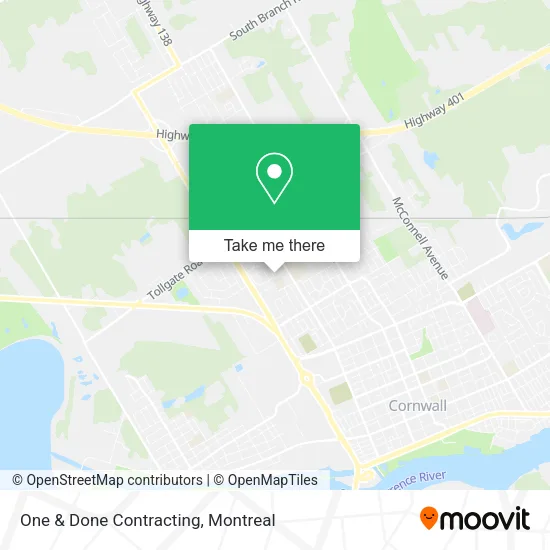 One & Done Contracting map