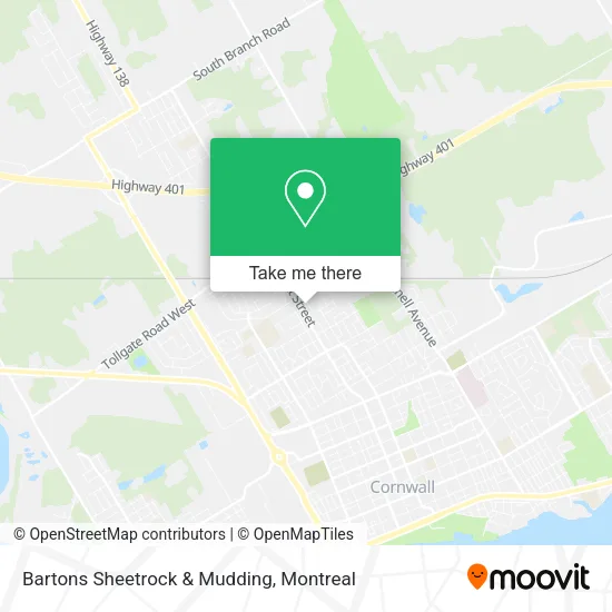 Bartons Sheetrock & Mudding map