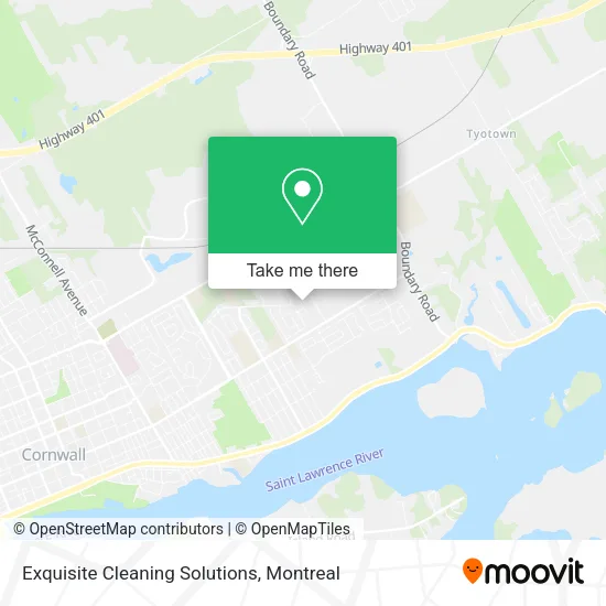 Exquisite Cleaning Solutions map