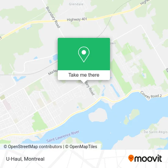 U-Haul map