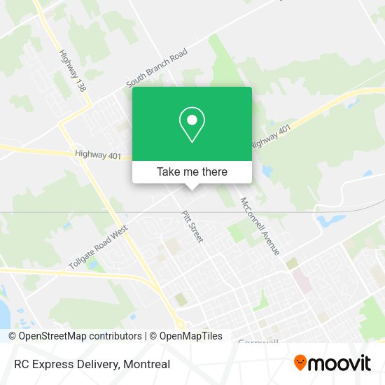 RC Express Delivery map