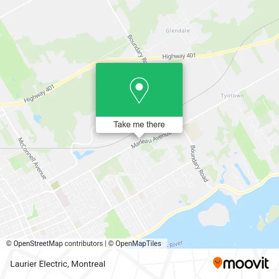 Laurier Electric map