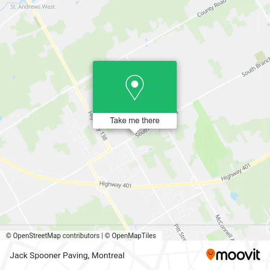 Jack Spooner Paving map