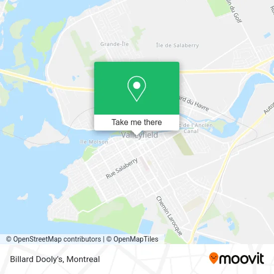 Billard Dooly's map