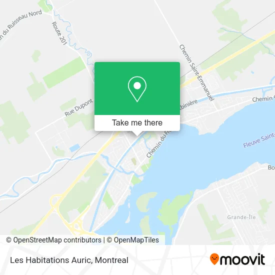 Les Habitations Auric map