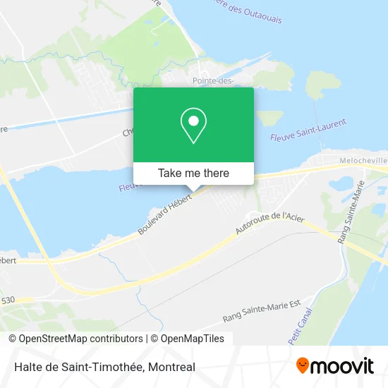 Halte de Saint-Timothée map
