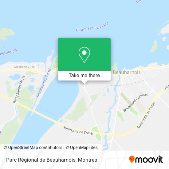Parc Régional de Beauharnois map