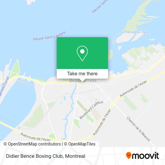 Didier Bence Boxing Club map