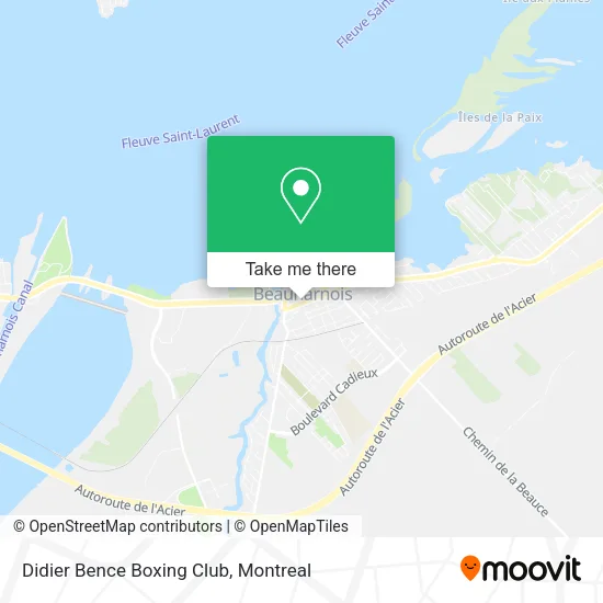 Didier Bence Boxing Club map