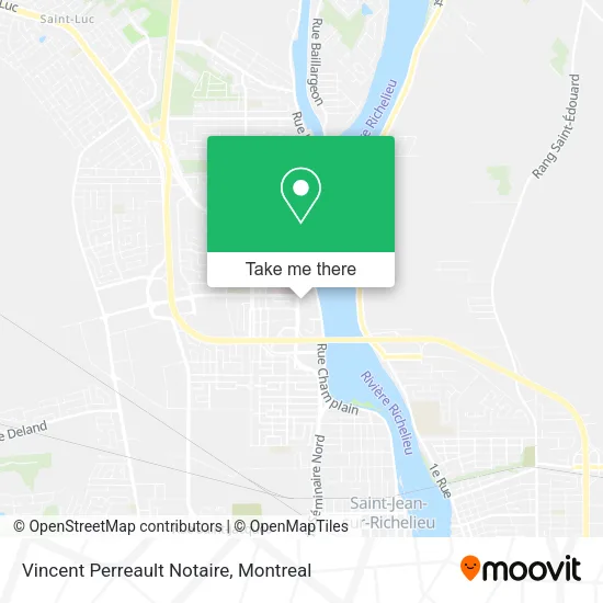 Vincent Perreault Notaire map