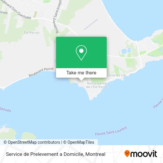 Service de Prelevement a Domicile map