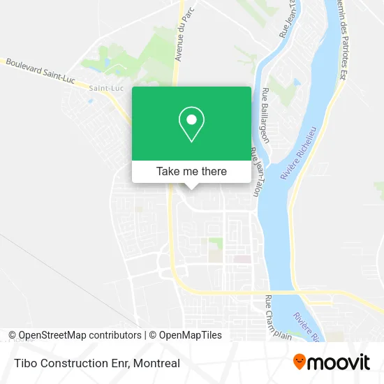 Tibo Construction Enr map