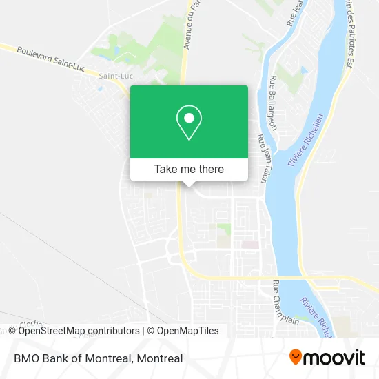 BMO Bank of Montreal map