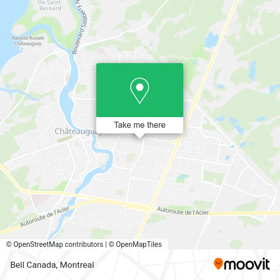 Bell Canada map