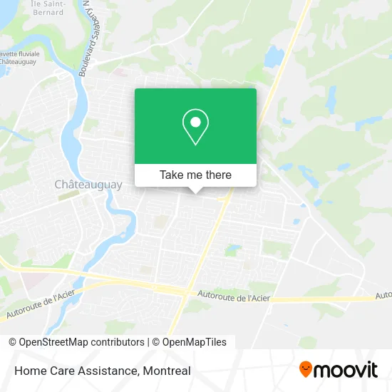 Home Care Assistance map