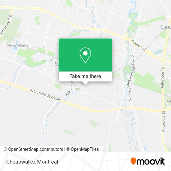 Cheapwalks map