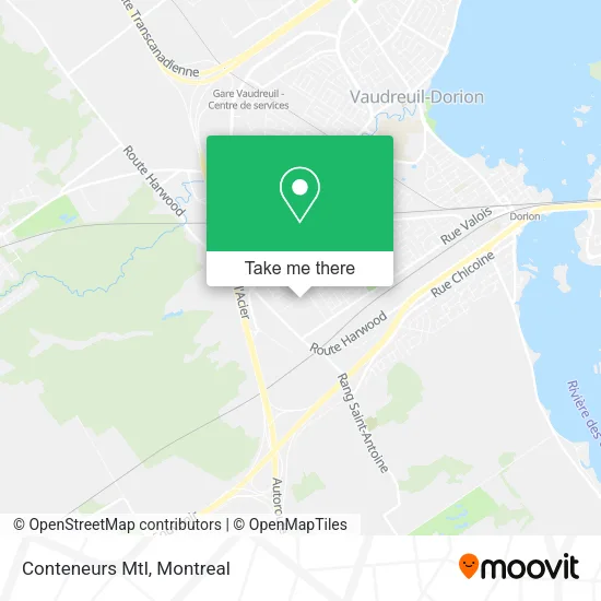 Conteneurs Mtl map