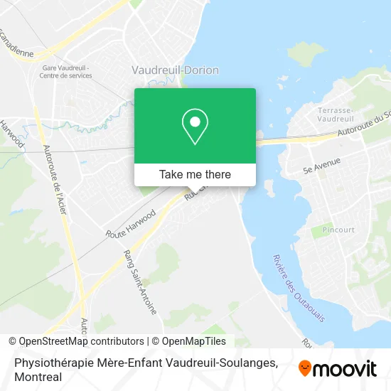 Physiothérapie Mère-Enfant Vaudreuil-Soulanges map