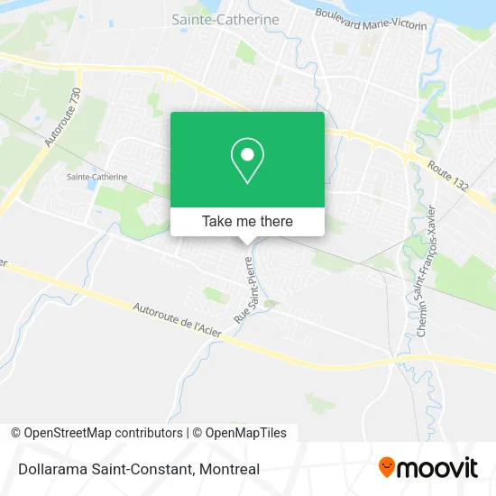 Dollarama Saint-Constant map