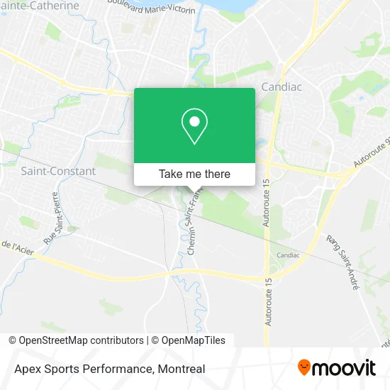 Apex Sports Performance map