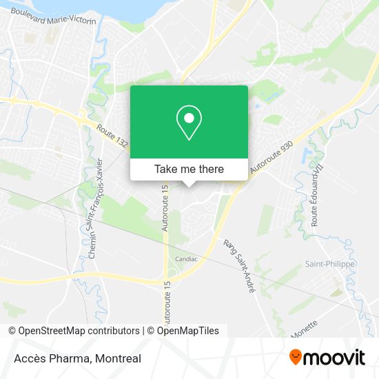 Accès Pharma map