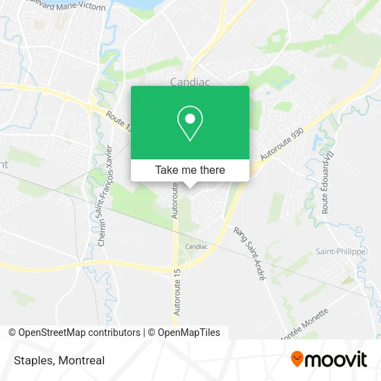 Staples map