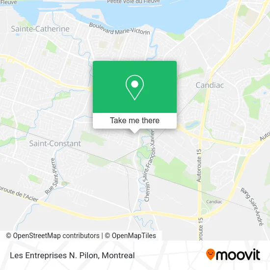 Les Entreprises N. Pilon map