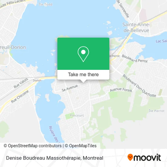 Denise Boudreau Massothérapie map