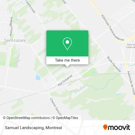 Samuel Landscaping map