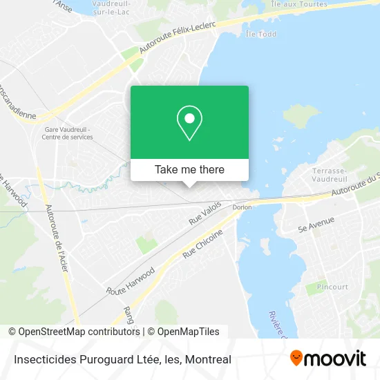 Insecticides Puroguard Ltée, les map