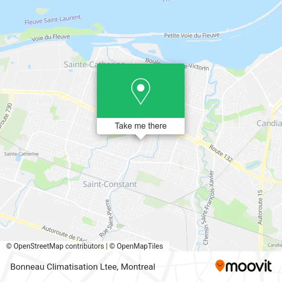 Bonneau Climatisation Ltee map